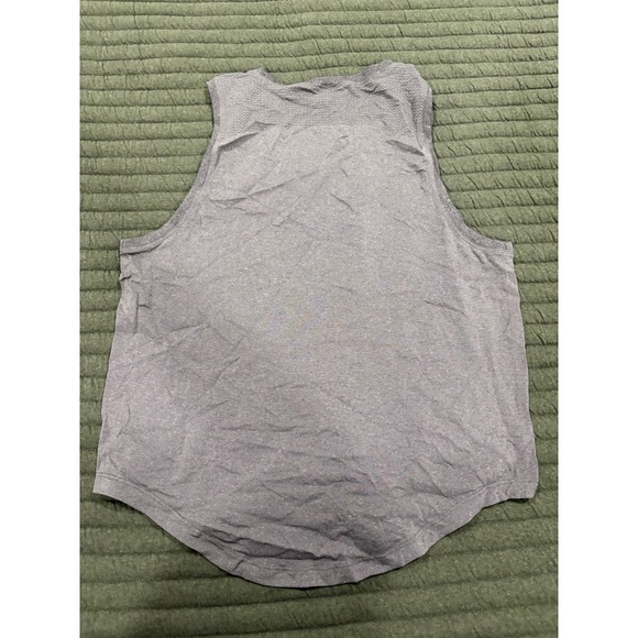 Gymshark Flex Tank Dark Grey Charcoal Size Medium Mesh Lightweight Vest - Picture 3 of 3